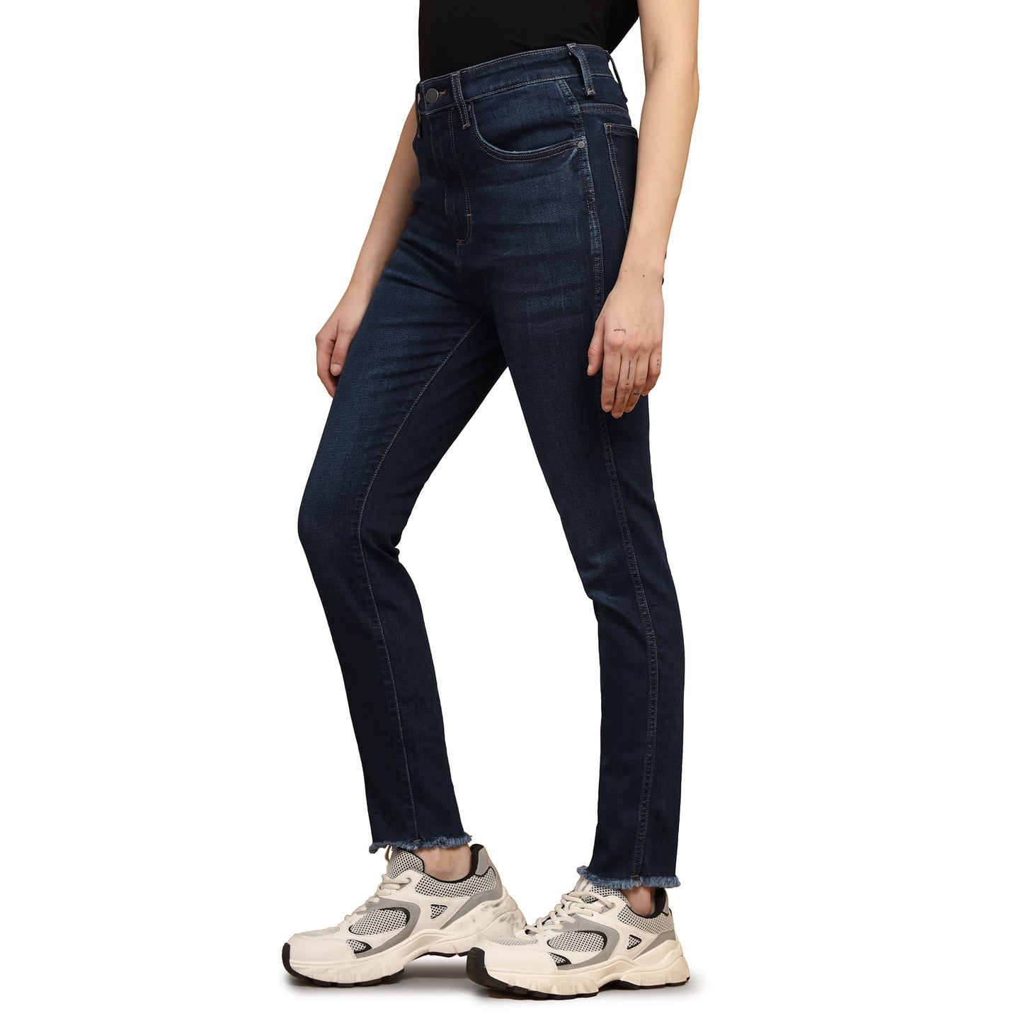 Wrangler Women Blue Skinny Fit Mid Rise Jeans