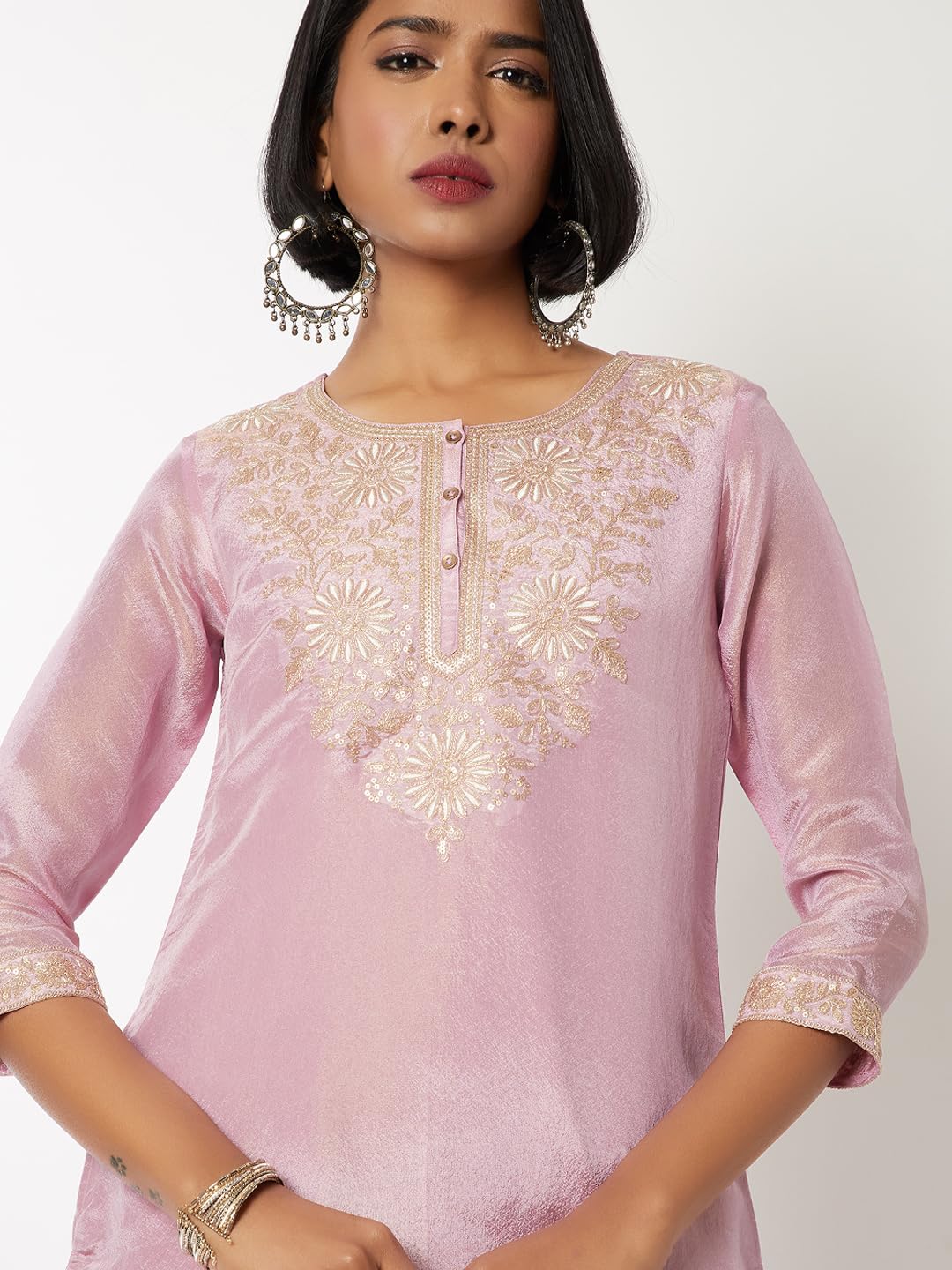 Max Women's Cotton Blend Kurta Set