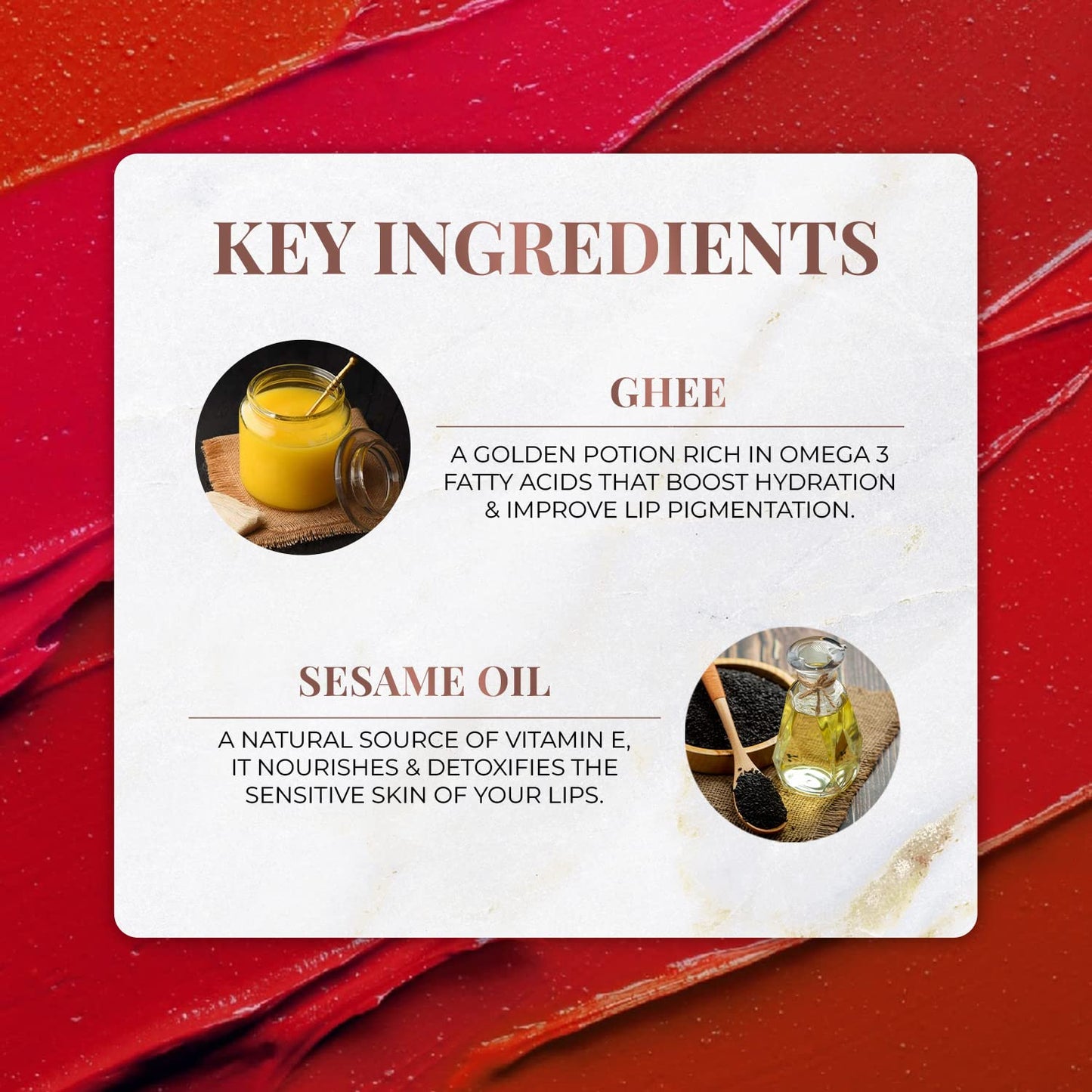 Just Herbs Ayurvedic Creamy Matte Half-Size Lipstick Kit - Peachy Pink, Burnt Red & Peachy Coral (1.8gm x 3)