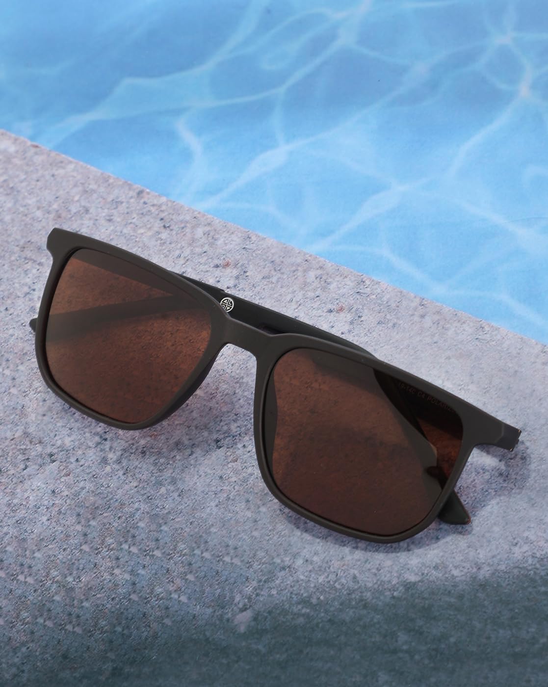 Carlton London Brown Toned with Brown Polarised Lens Sunglass for men