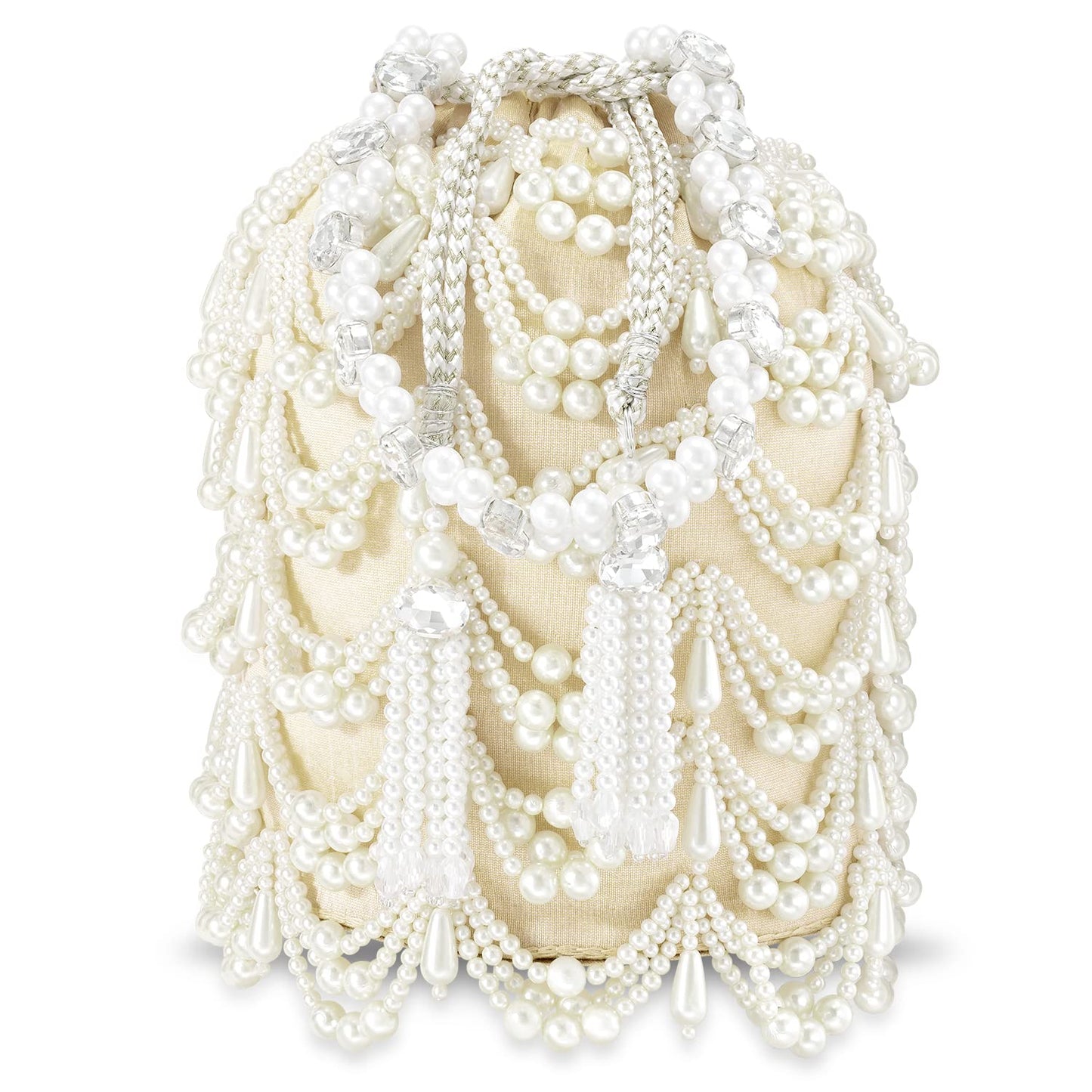 Peora Potli Bags For Women Evening Bag Clutch Ethnic Bride Purse With Drawstring (P45Crm, Multicolor)