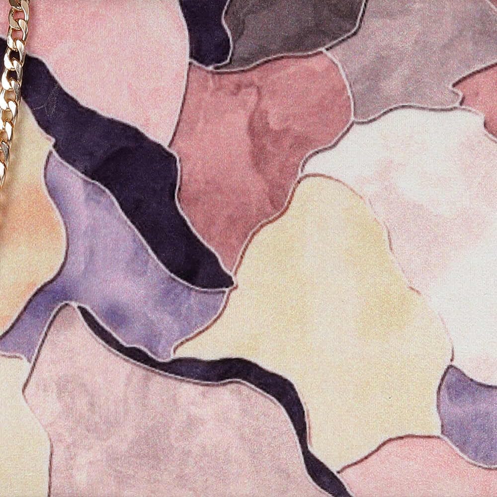 Mochi Women's Peach Fashionable Faux Leather Party Clutch (38-148)