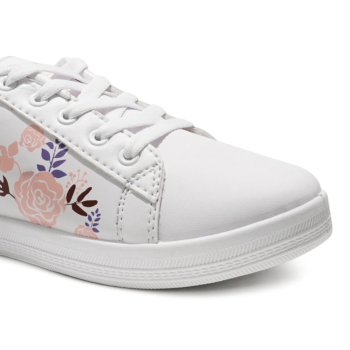 ASIAN Women Jasmine Casual White Sneaker, Stylish Shoes with Lightweight Extra Cushion Canvas lace-Up Shoes for Girl's & Women's…