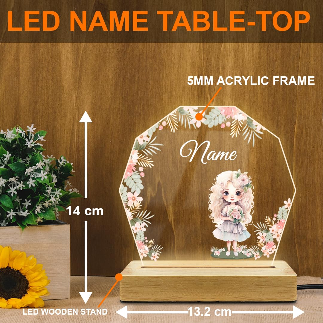 Fashionury Customized Name LED Night Lamp – A Heartwarming Gift for Anniversaries, Weddings & Valentine's Day, Romantic Gifts for Women, Girls, Kids, Friend – Unique Home Decor Table Lamp