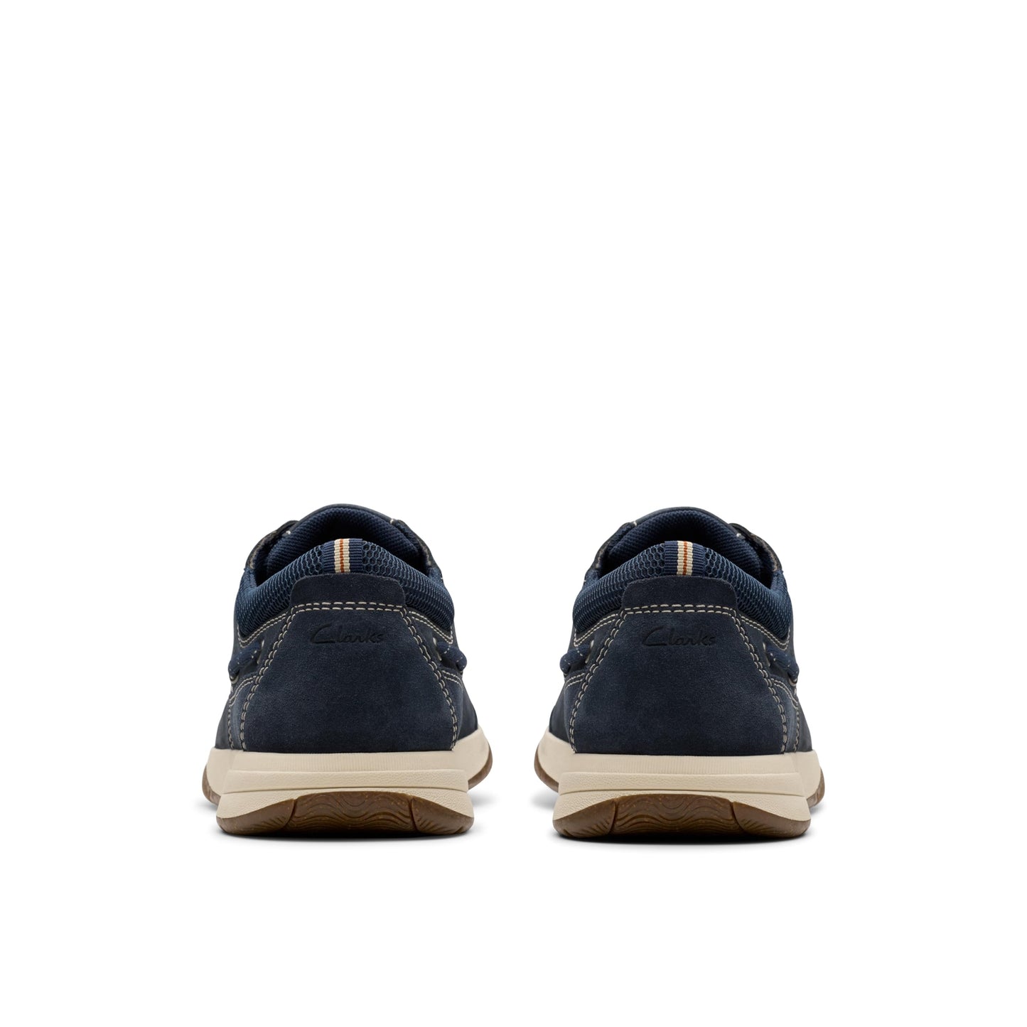 Clarks Mens Sailview Lace, Navy Nubuck, 10.5 Wide