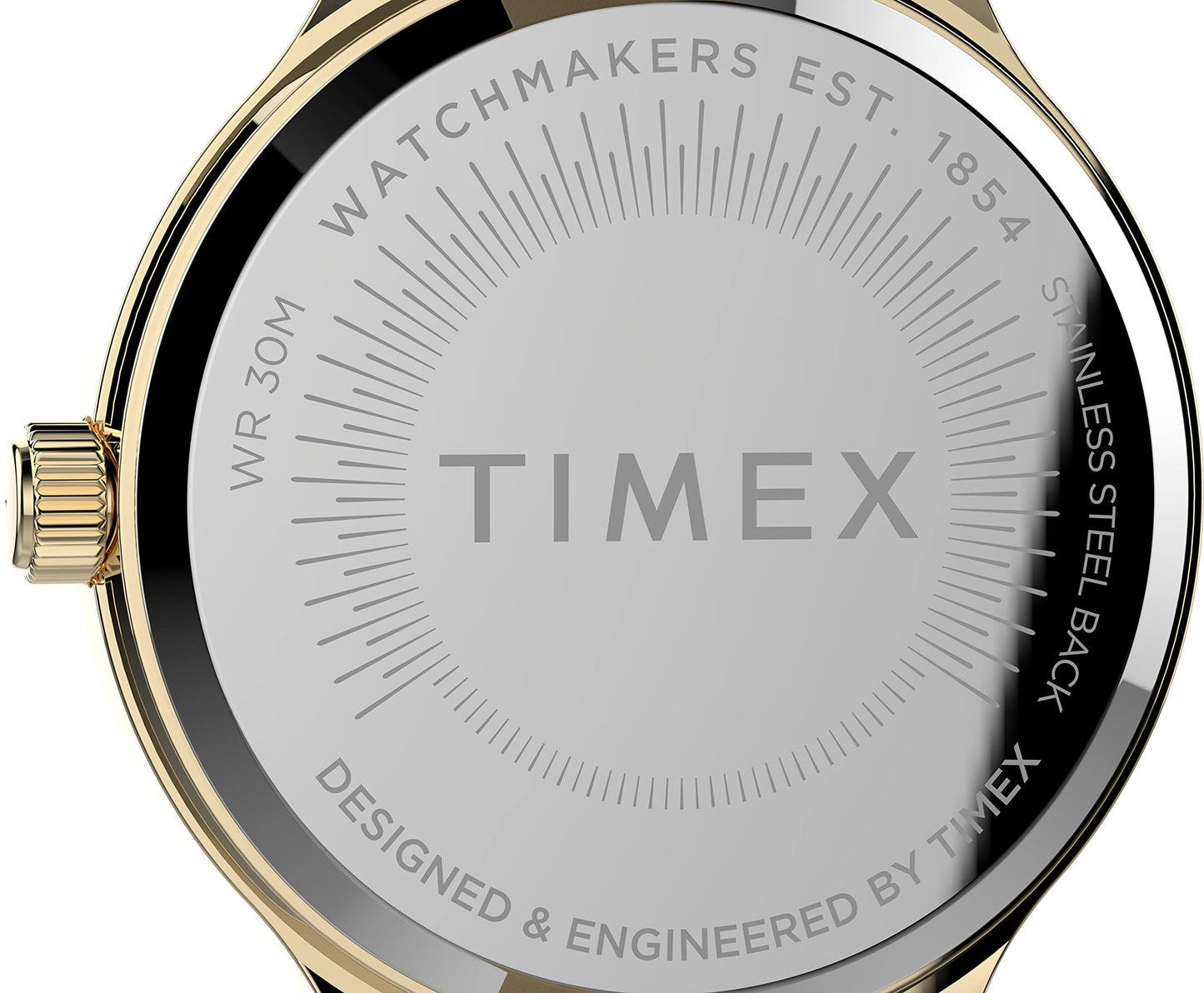 TIMEX Women Leather Analog Black Dial Watch-Tw2V06600, Band Color-Black