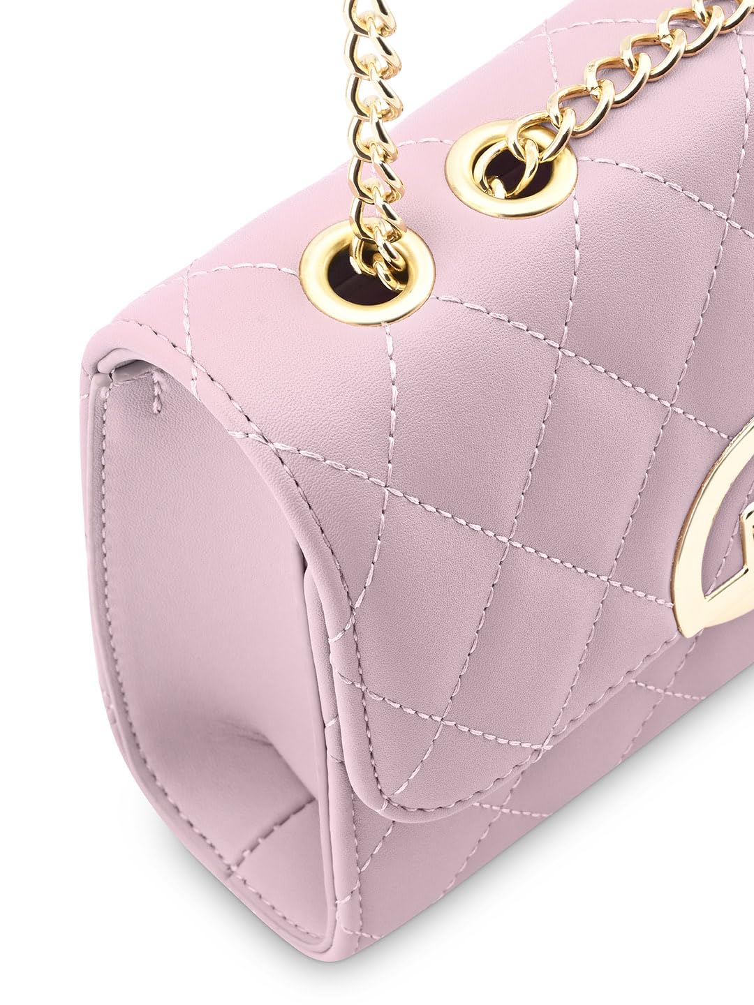 Fastrack Quilted Sling Bag for Women | Chic Party Bag for Girls, Ladies, Women | Stylish Structured Bag Made of Faux Leather