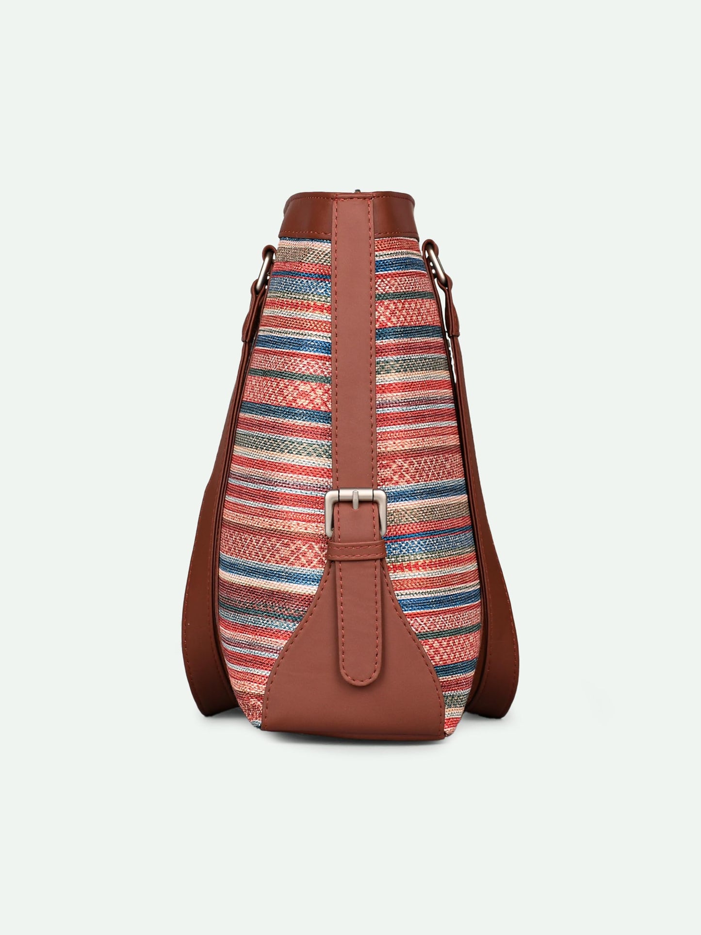 ZOUK Women's Office Bag With External Pocket and Double Handles Shoulder Strap | Assam Tapestry