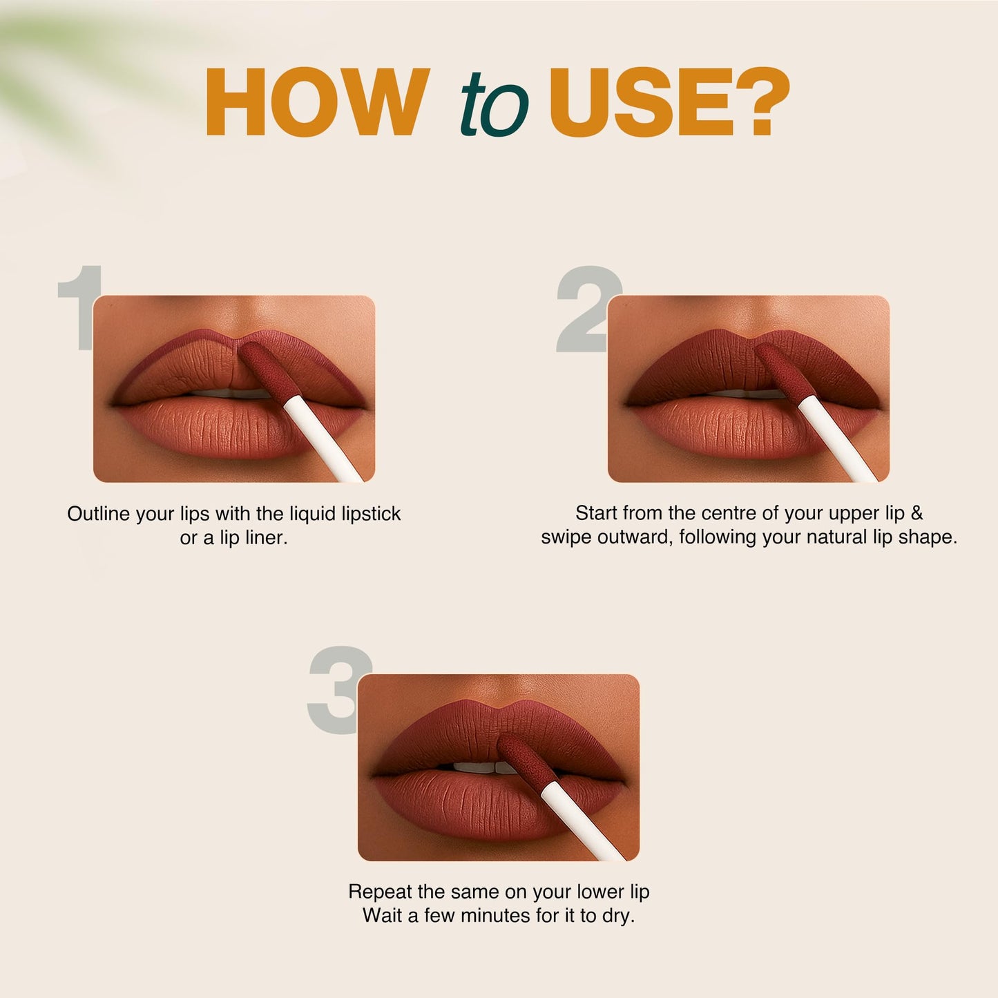 Nourish Mantra’s Tedha Medha Hazelnut Lipstick (3.5ml)/ Creamy Matte Liquid Lipstick with SPF/Water Proof/Smudge Proof/Transfer Proof/Long Lasting/Suits All Skin Tones