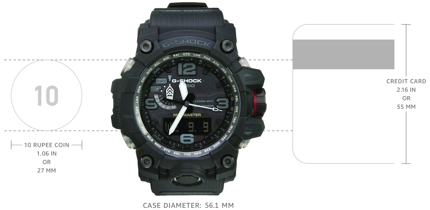 Casio G-Shock Analog-Digital Grey Dial Men's Watch-GWG-1000-1A1DR (G843)