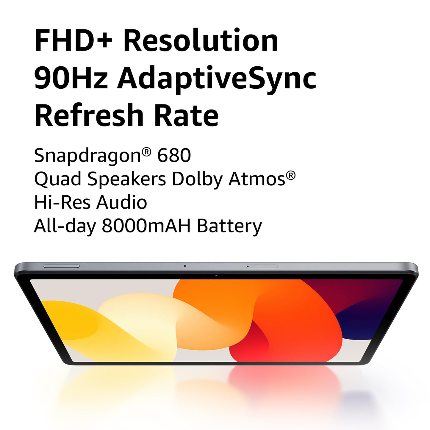 Redmi Pad SE| All Day Battery | Qualcomm Snapdragon 680| 90Hz Refresh Rate| 8GB, 128GB Tablet| FHD+ Display (11-inch/27.81cm)| Dolby Atmos| Quad Speakers| Wi-Fi| Gray