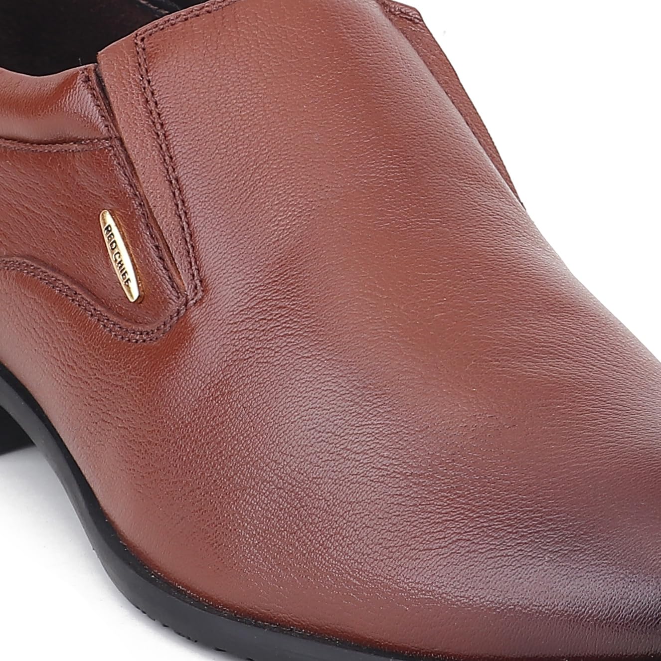 Red Chief Low Ankle Formal Slip On Shoes for Men | Tan UK10