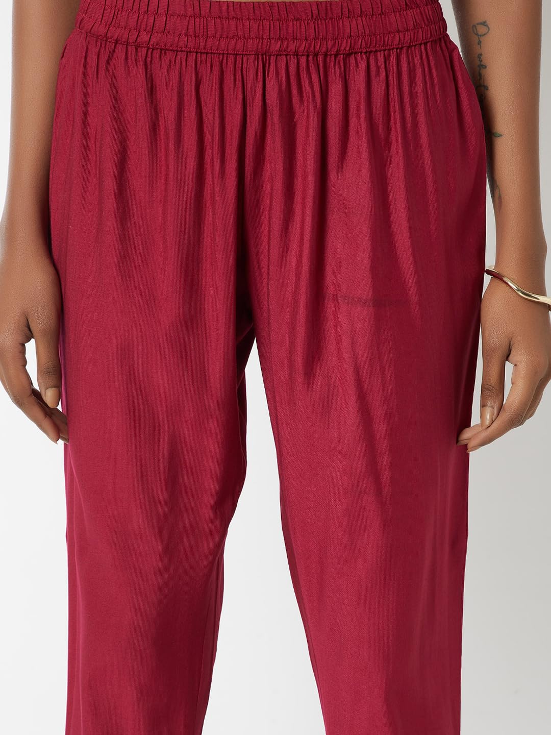 Max Women's Polyester Blend Kurta Set