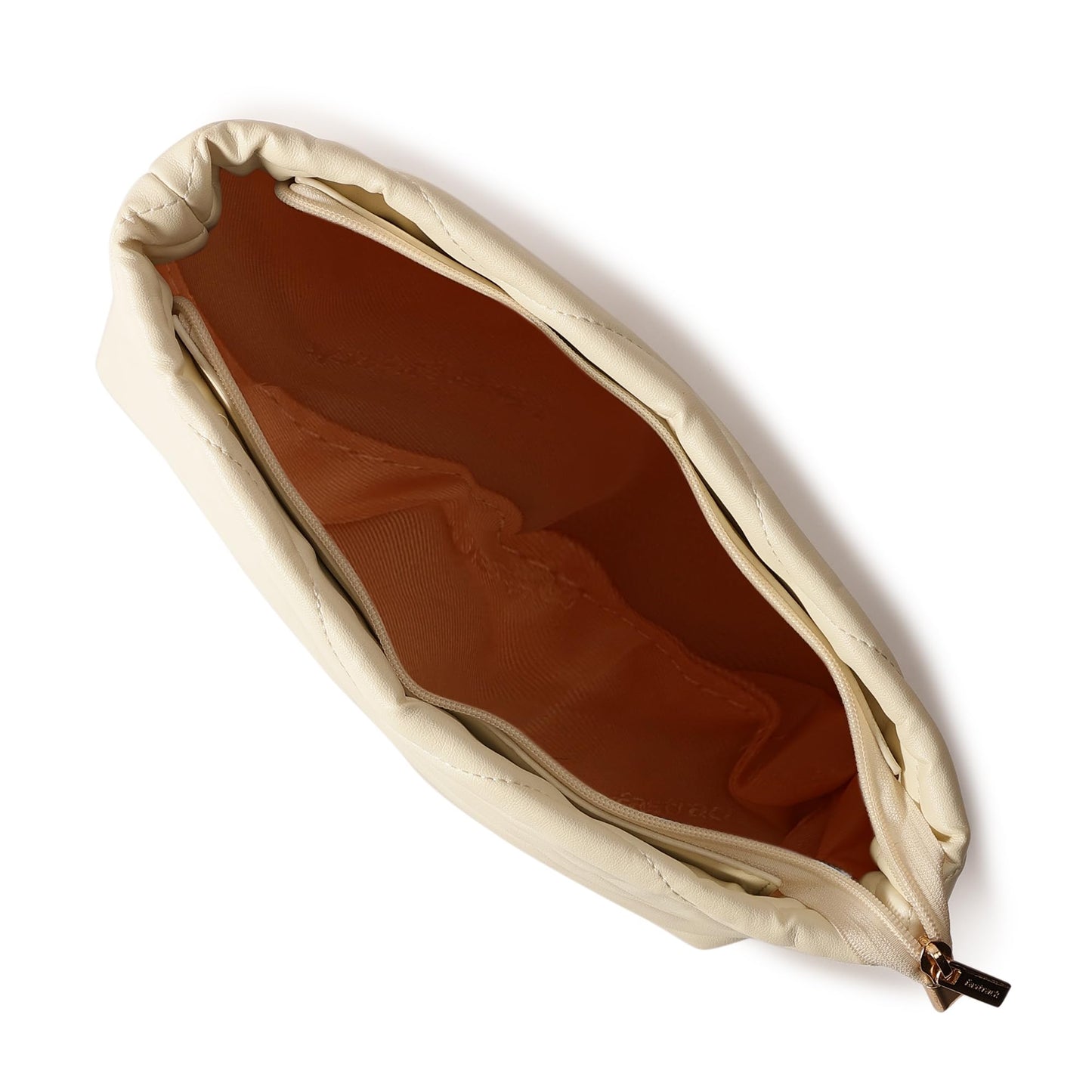 Fastrack Trendy Chevron Quilted Shoulder Bag | Faux-Leather Women's Handbags | Shoulder For Casual Carry, White