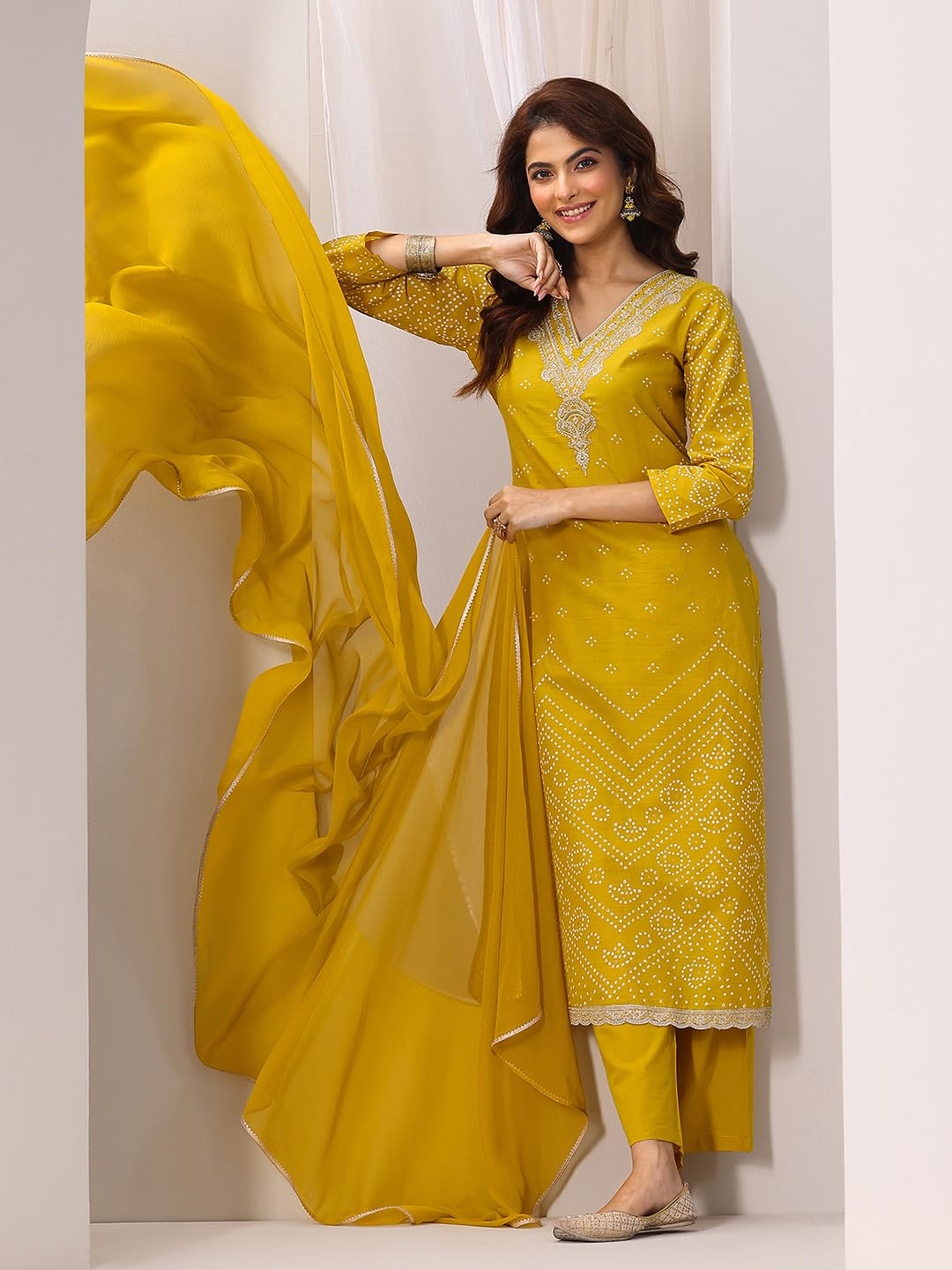 Libas Women's Cotton Blend Kurta Sets (99130OR