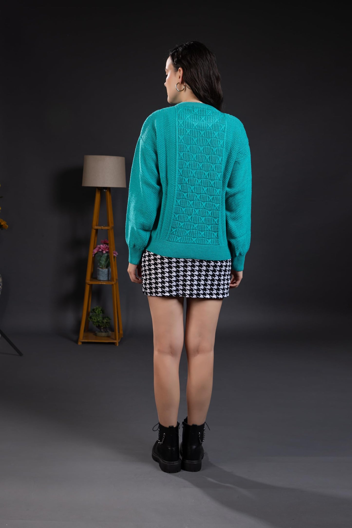 Style Dusk Women Pure Wool Pullover Sweater Regular Fit for Winter Wear | Full Sleeve | Stylish Cable Design Sweater Crafted with Modern Clothing for Winter Season (in, Alpha, M, Frozi)