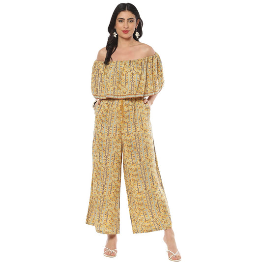 BIBA WOMEN PRINTED MIX AND MATCH(FUSJUMPSUIT1999_YELLOW_40)