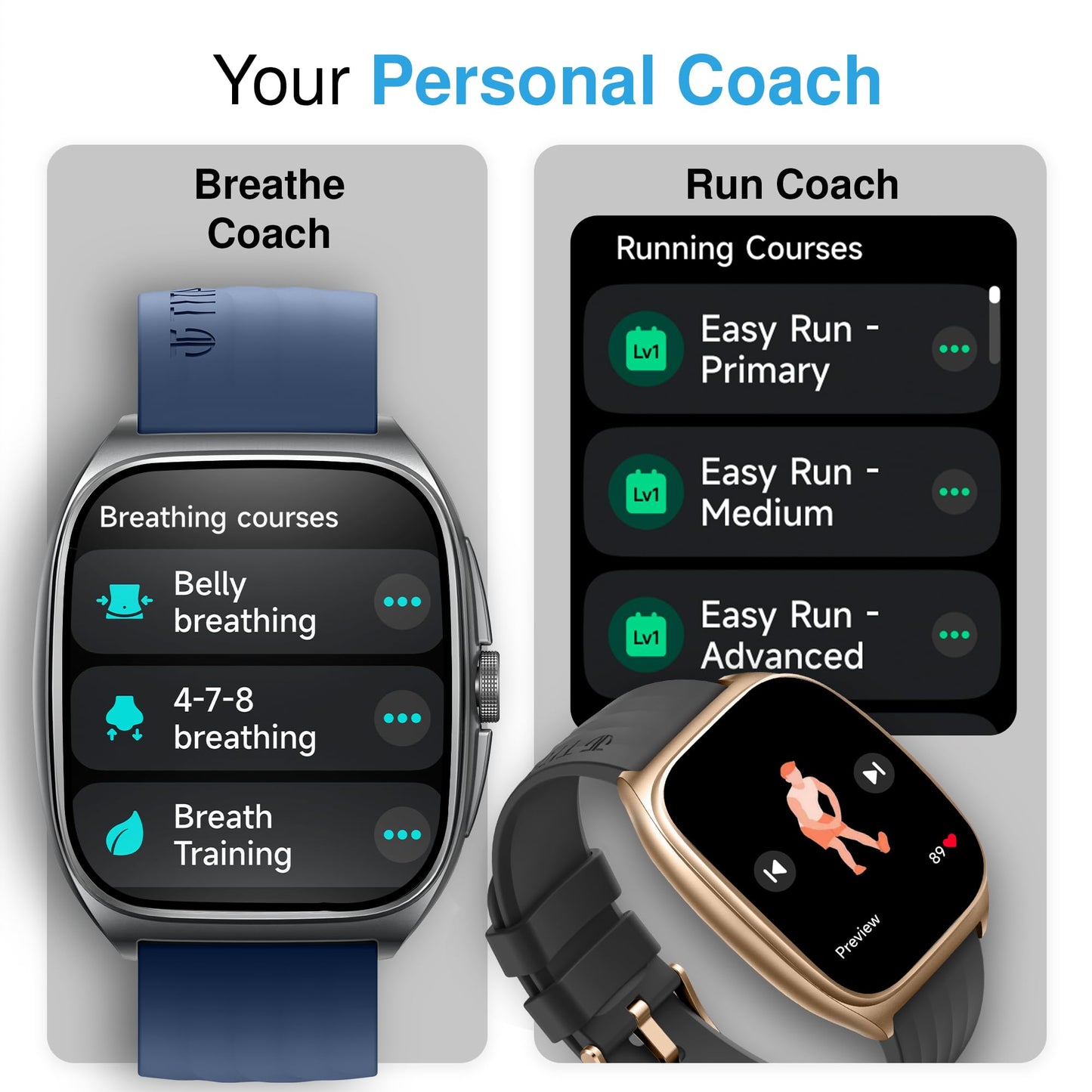 Titan Evolution Smart Watch, 1.85” AMOLED Display, 390 * 450 Pixel Resolution, SingleSync BT Calling, AI Voice Assistant, 100+ Sports Modes & Smartwatch Faces, Upto 7 Day Battery, IP68 (Black)