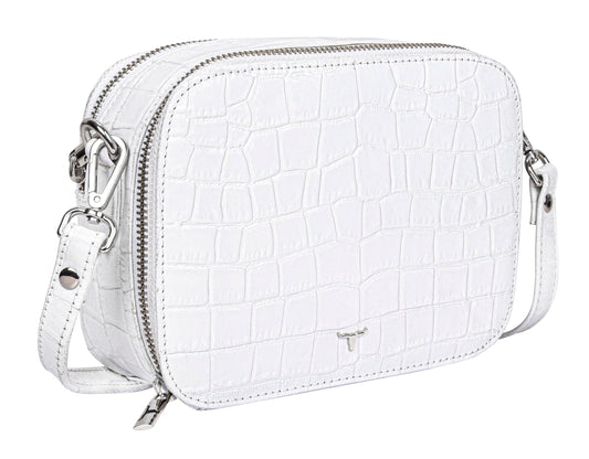 URBAN FOREST Emma Printed White Leather Sling Bag for Women