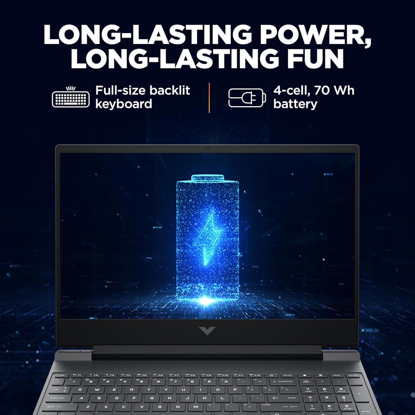 HP Victus Gaming, AMD Ryzen 5 5600H, NVIDIA RTX 3050, 8GB DDR4, 512GB SSD, 15.6-inch(39.6cm), 144Hz, 250Nits, FHD Gaming Laptop, Backlit KB, 720p HD Camera (Win 11, Office 21,Silver, 2.29kg) fb0180AX