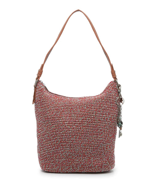 The Sak Sequoia Crochet Hobo, Red Static, Large