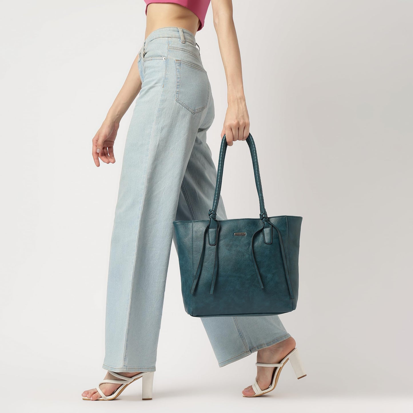 Fastrack Premium Leather Tote Bag for Womens, Ladies and Girls | Structured Spacious Tote Bag for Work, Office and College