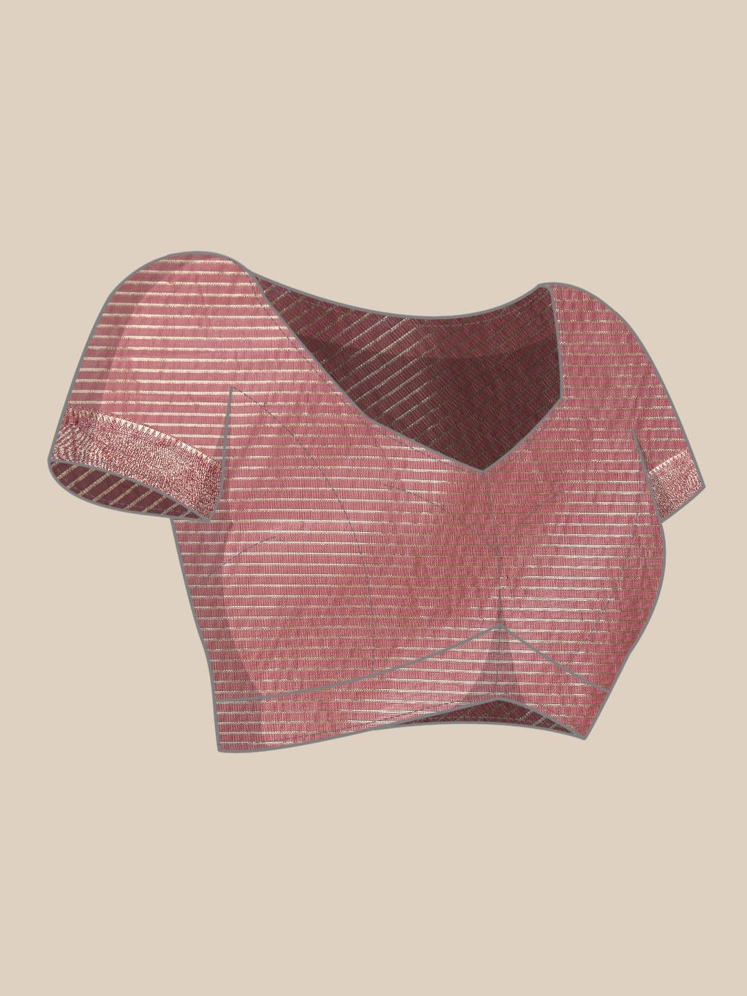 MOHEY Women's Art Silk Zari Weave Saree (Purple)