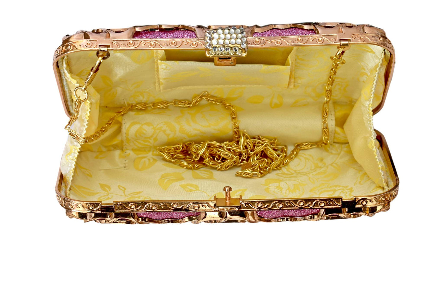 TOOBA Handicraft Hand Embroidered Box Clutch Bag Purse for Bridal, Casual, Wedding Bag for Women & Girls