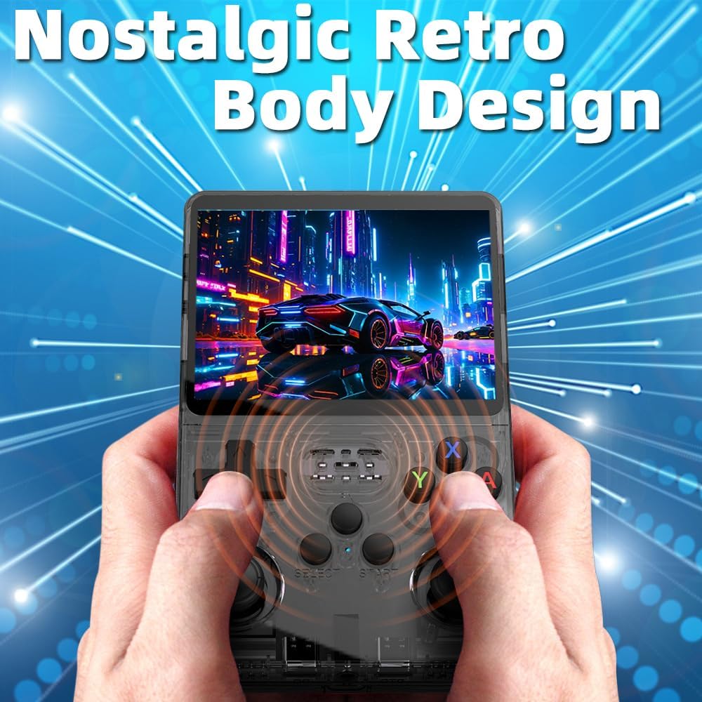 New World R36S Handheld Game Console 3.5 inch Retro Handheld Video Games Consoles Built-in Rechargeable Battery Portable Style Preinstalled Hand Held Game Consoles System