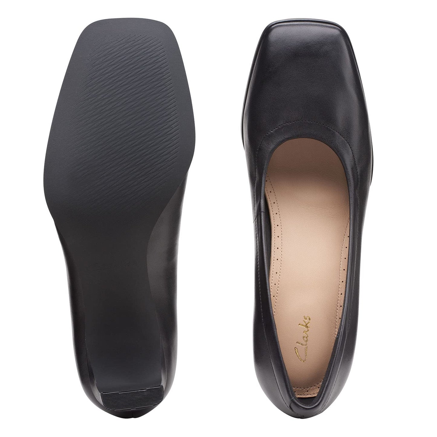 Clarks Seren55 Soft Black Leat UK-6