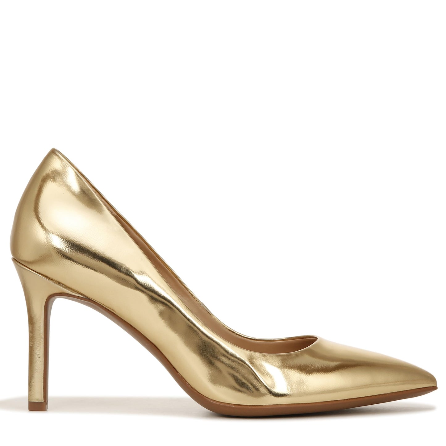 Naturalizer Women's Anna Pointed Toe High Heel Pump, Warm Gold Leather, 6 UK