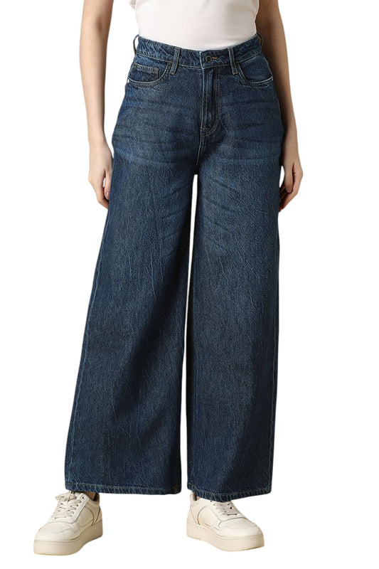 Allen Solly Women Navy Mid Wash Jeans