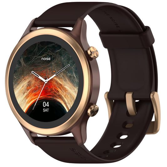 Noise Evolve 3 1.43" AMOLED Always on Display, BT Calling, Round Dial, Metallic Design Smart Watch for Man & Woman, Smart Gesture Control, 100 Sports Modes (Vinatge Brown)