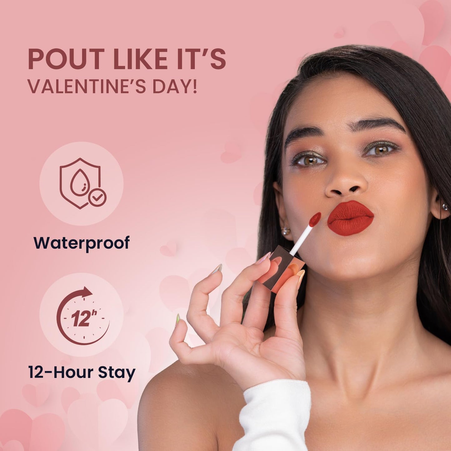 Swiss Beauty Gift Your Heart Out Makeup Kit | With 4 Makeup Essentials | Cream It Up Blush | Color Splash Nail Polish | Matte Maxx Eyeliner | Hold Me Matte Mini Liquid Lipstick | Gift For Her | Valentine’s Day Gift