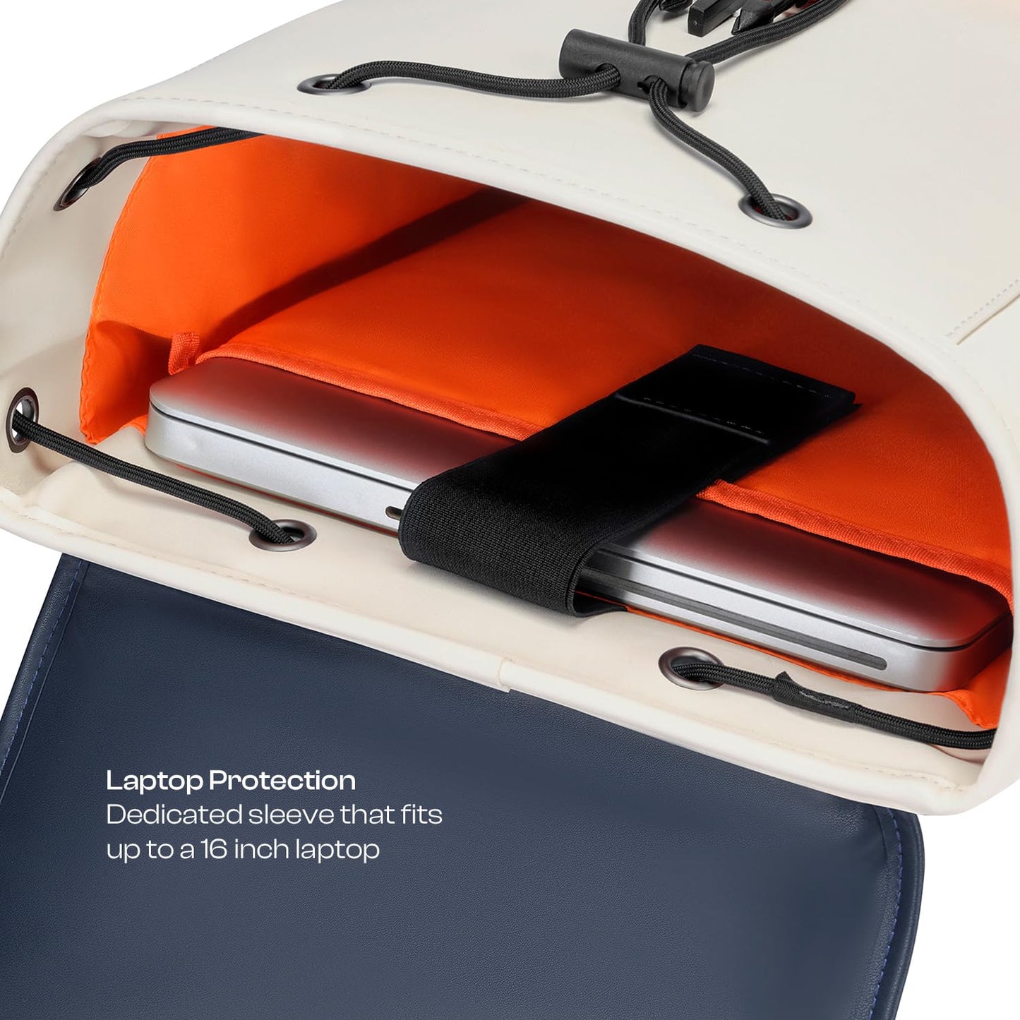 Urban Jungle by Safari, Zest Daypack 20 Liters, Water Resistant, Top-Open, Padded, Premium Microfibre Laptop Backpack with Trolley Sleeve for Men and Women (White)