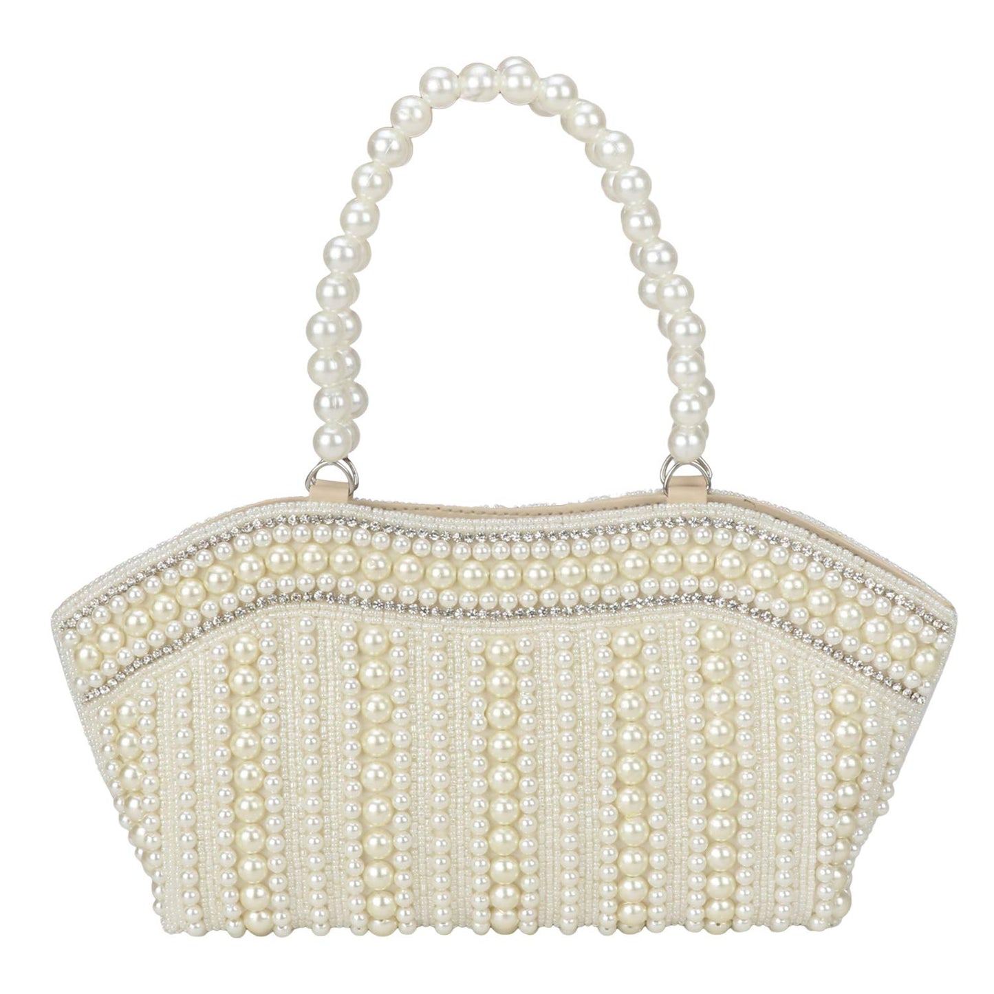 LONGING TO BUY Vanya Handicraft Collection Women's Pearl Clutch