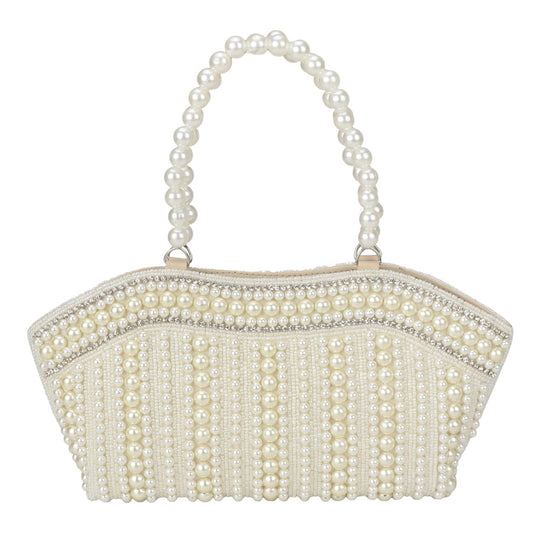 LONGING TO BUY Vanya Handicraft Collection Women's Pearl Clutch