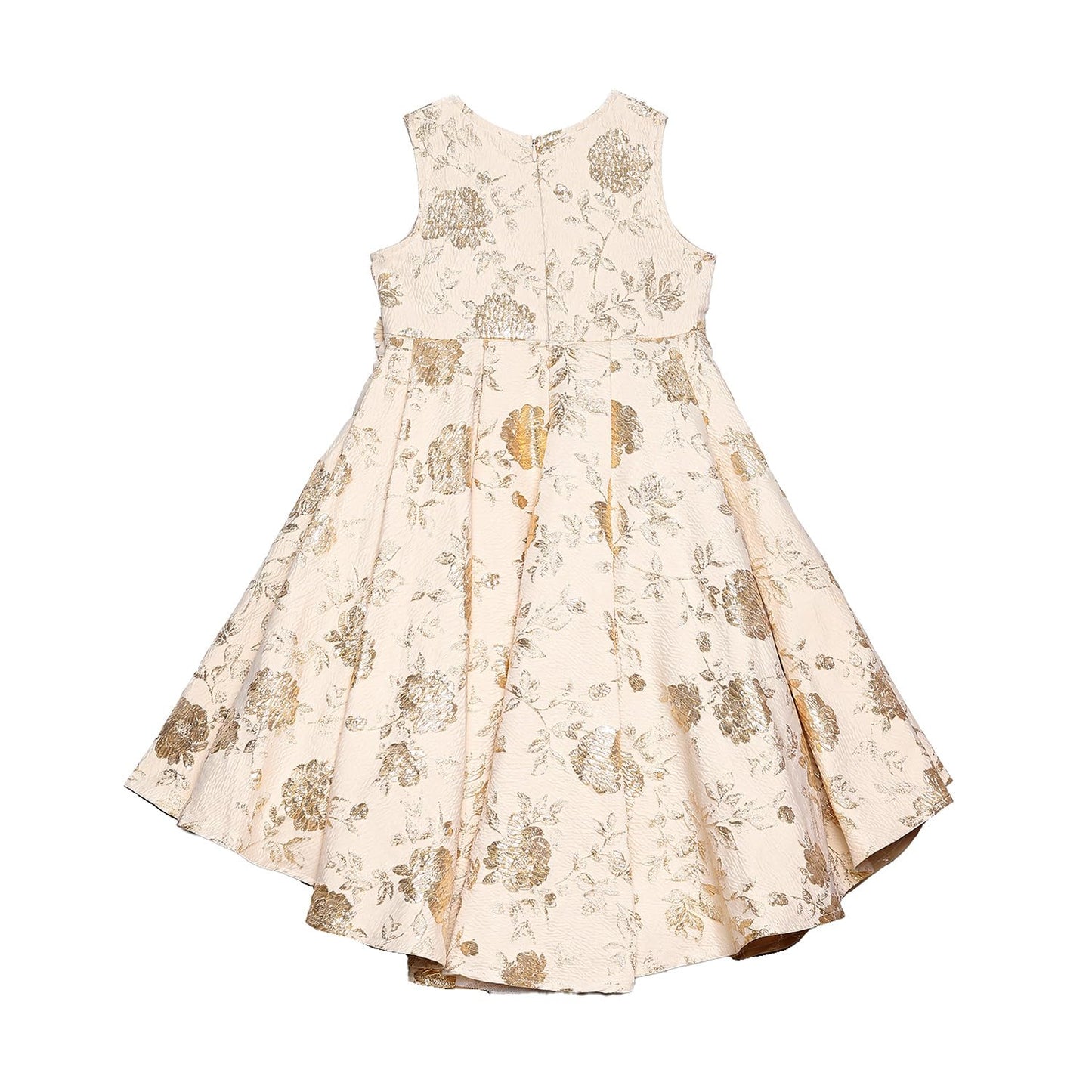 BIBA Girl Printed Gathered Kid(KW5585_Beige_5)
