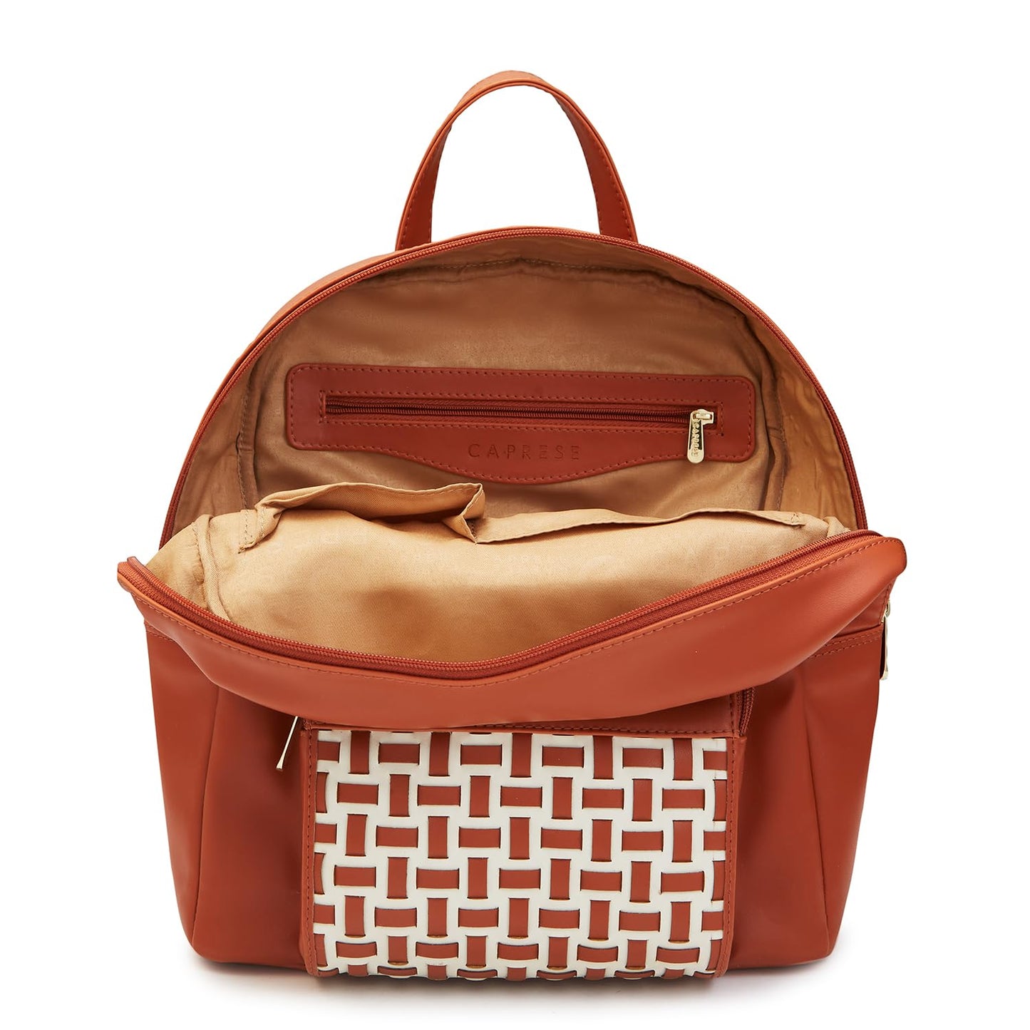 Caprese ZETA BACKPACK LARGE TAN QUILTED WOMEN'S BAG