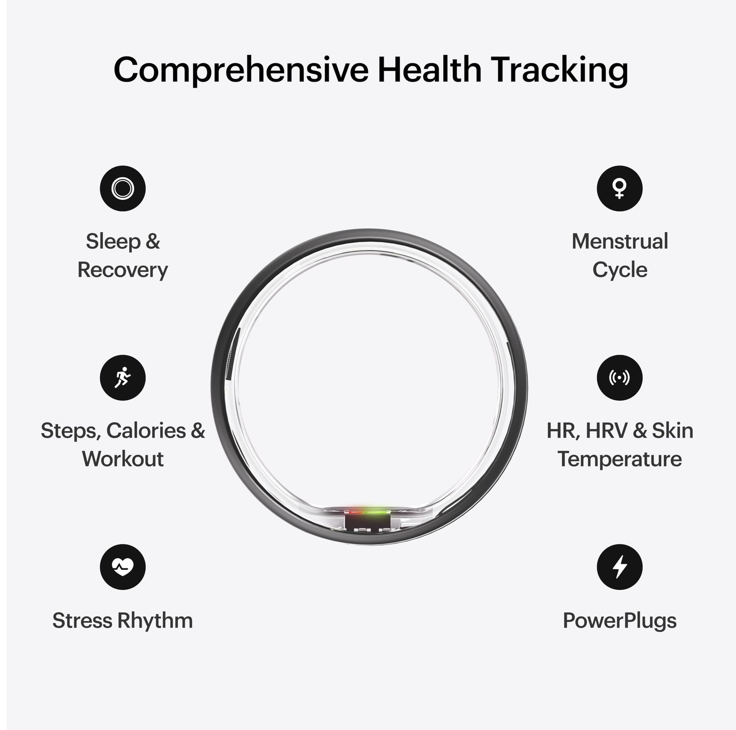 ULTRAHUMAN Ring AIR-Smart Ring Activity Tracker, Size First Sizing Kit,Sleep Tracker,Smart Ring for Men/Women,Fitness Tracker (Matte Grey, 9)