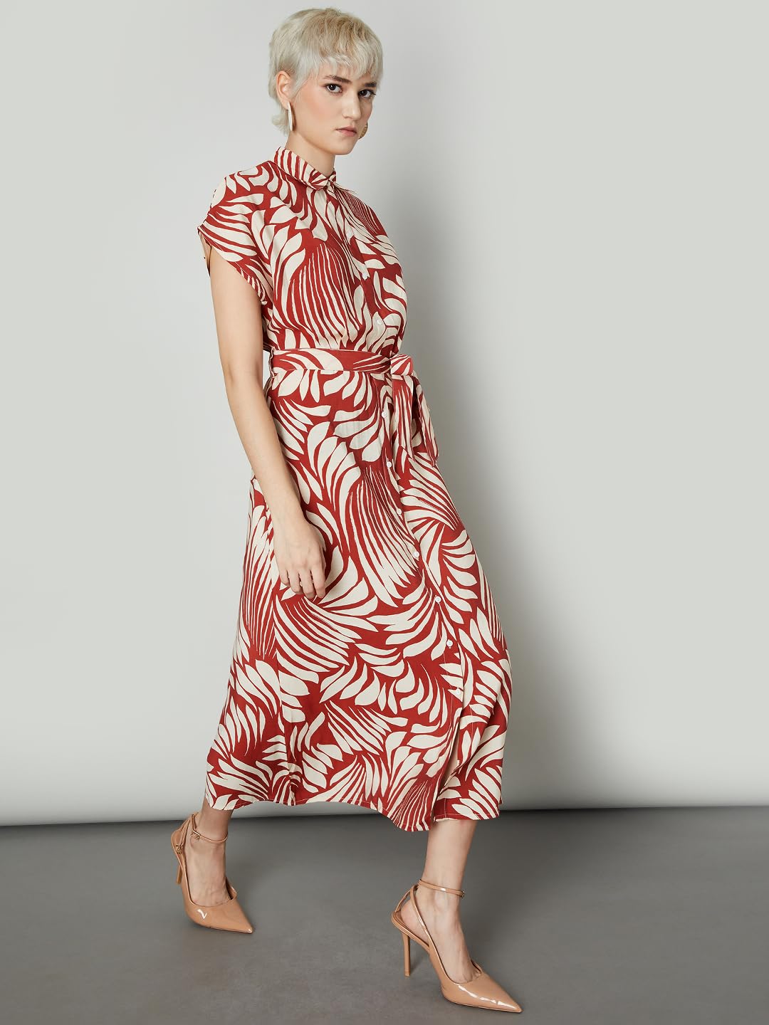 Max Women's Rayon A-Line Below The Knee Dress