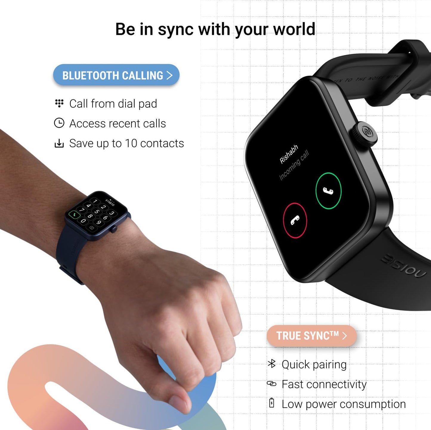 Noise ColorFit Loop Smartwatch - Jet Black