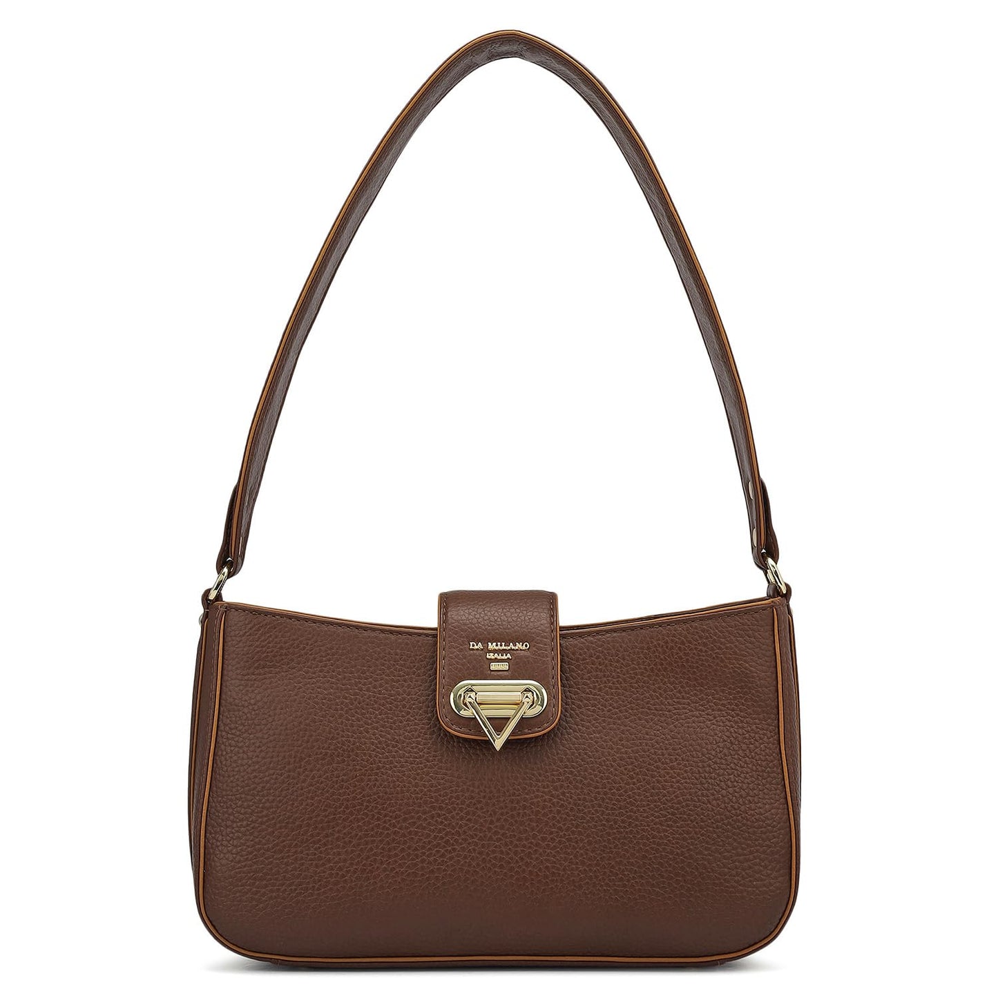 Da Milano Small Leather Shoulder Bag - Brown