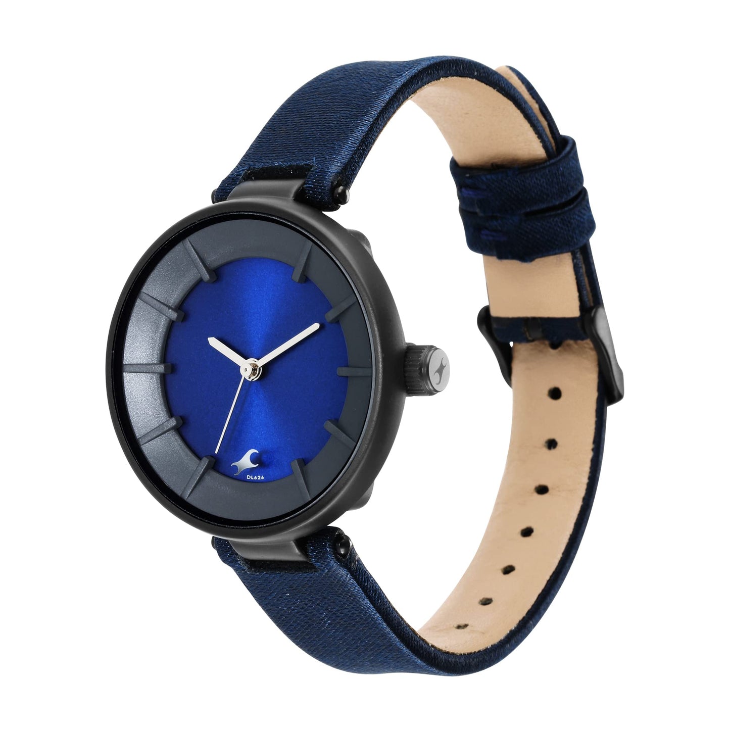 Fastrack Women Plastic Revibe Analog Blue Dial Watch-6252Pf02, Band Color-Blue