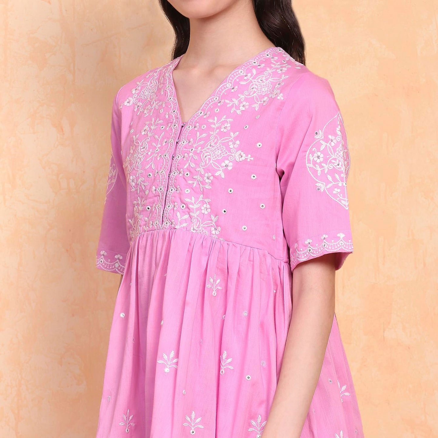 BIBA Girls Kurta Set