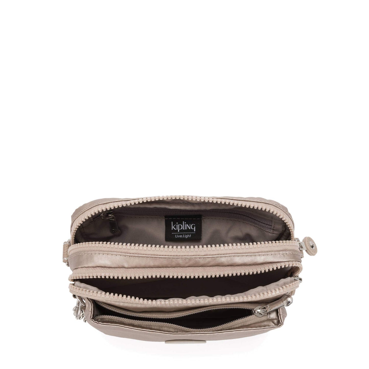 Kipling Women's Abanu Mini 2-in-1 Convertible Crossbody Bag, Metallic Glow, One Size
