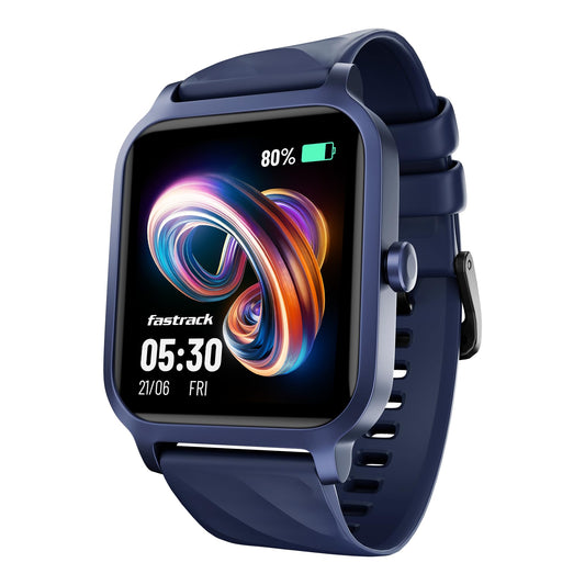 Fastrack FS1 Smart Watch, 1.83'' UltraVU Display, Working Crown,SingleSync BT Calling, Fast Charge, 110+ Sports Mode, 200+ WatchFaces, IP68 Smartwatch, All-Round Health Tracking, Upto 5 Days Battery