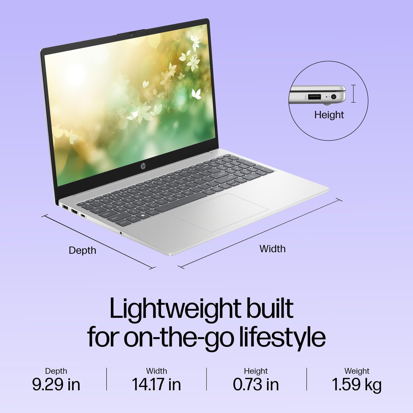 HP 15, 13th Gen Intel Core i3-1315U, 8GB DDR4, 512GB SSD, (Win 11, Office 21, Grey, 1.59kg), Anti-Glare, Micro-Edge,15.6-inch(39.6cm), FHD Laptop, Intel UHD Graphics, 1080p FHD Camera, fd0006TU