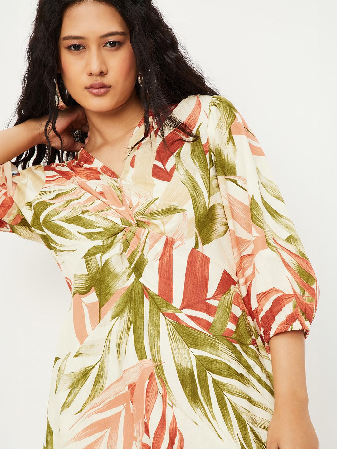 Max Women's Cotton A-Line Below The Knee Dress