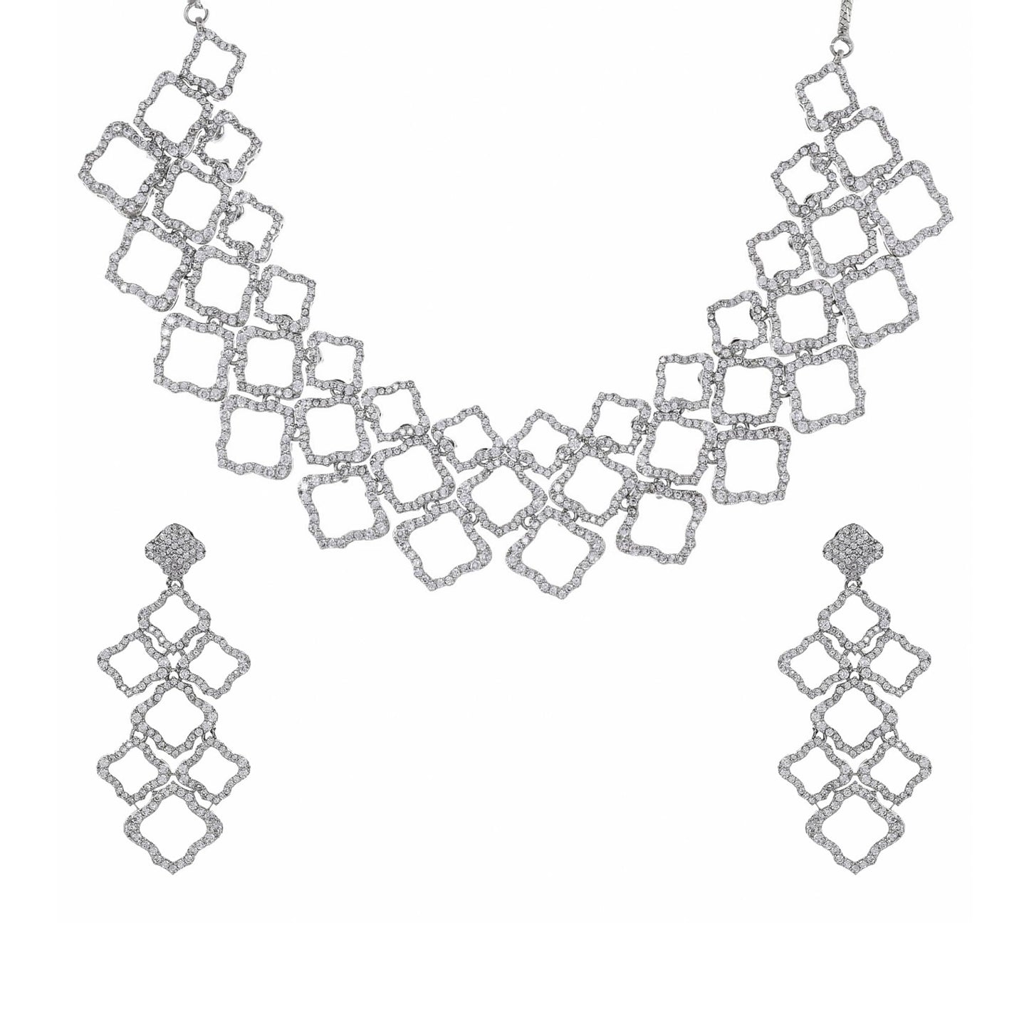 VOYLLA Taj Mehr Necklace Set For Women|Womens Jewellery Set|Gift For Women|Womens Gift|Gift For Her|